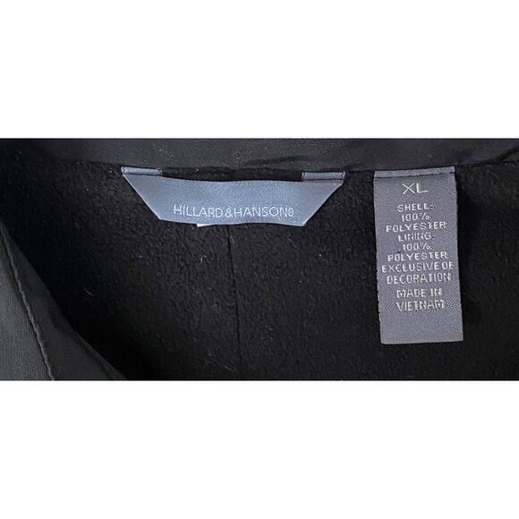 HILLARD & HANSON Black Spring Fall Pockets Full Zip Jacket ~ Women's Size XL - Picture 5 of 5